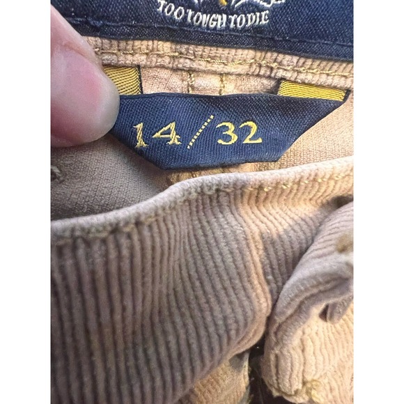 Lucky Brand Sofia Skinny Jeans 14/32 Ankle Corduroy Tan Women's Pants - Picture 5 of 6